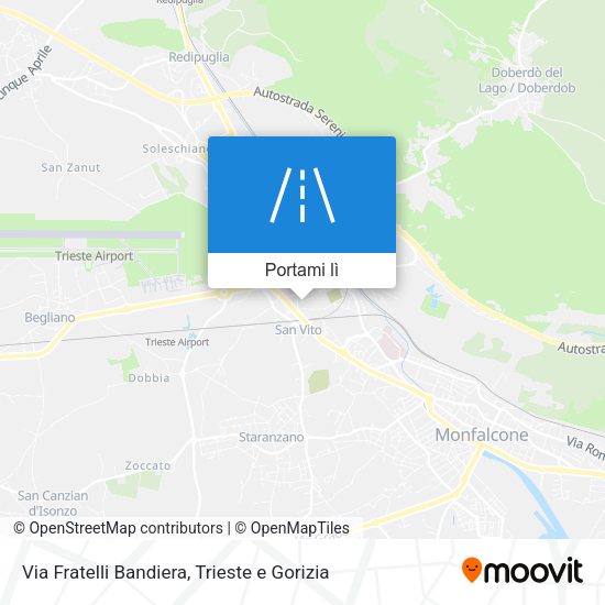 Mappa Via Fratelli Bandiera