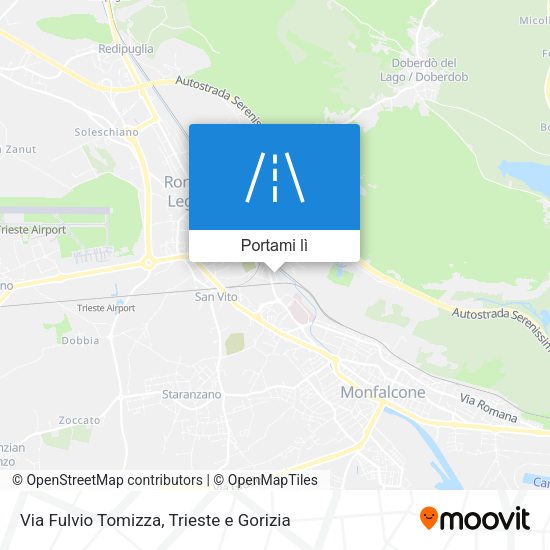 Mappa Via Fulvio Tomizza