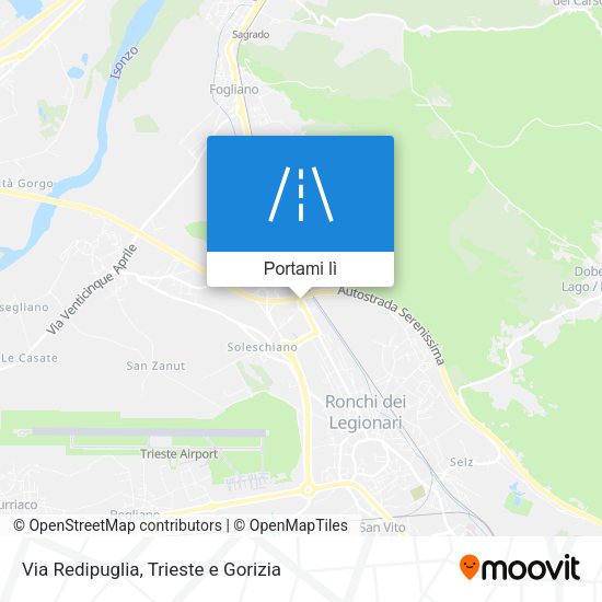 Mappa Via Redipuglia