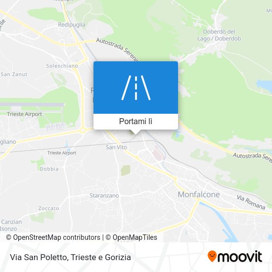 Mappa Via San Poletto