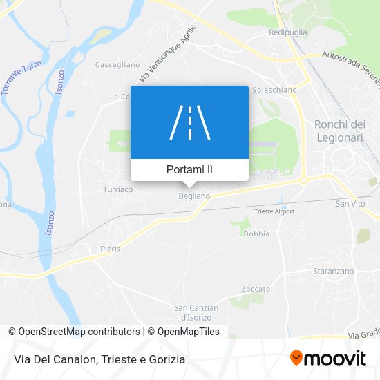 Mappa Via Del Canalon