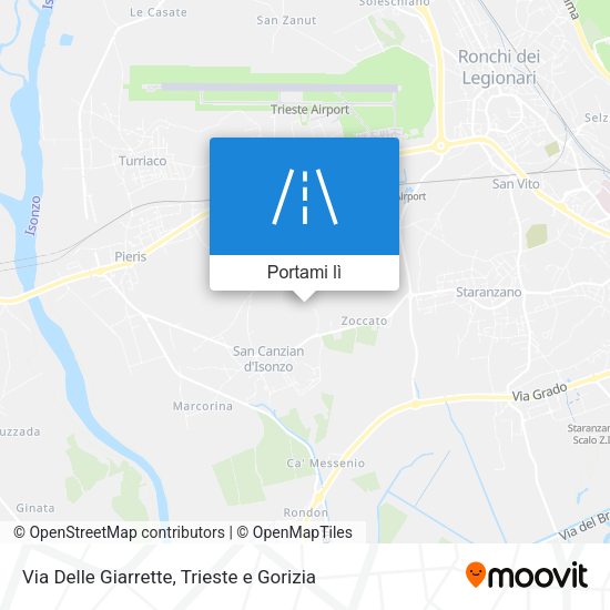 Mappa Via Delle Giarrette