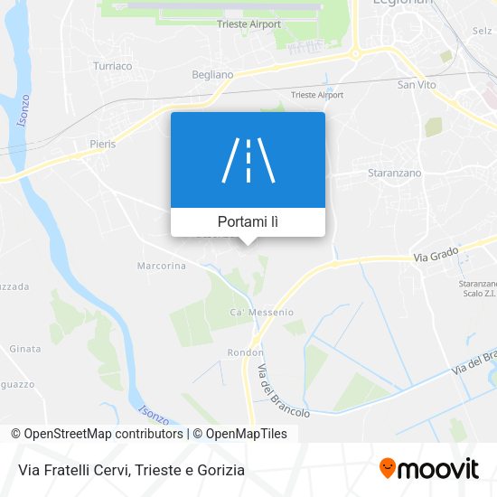 Mappa Via Fratelli Cervi