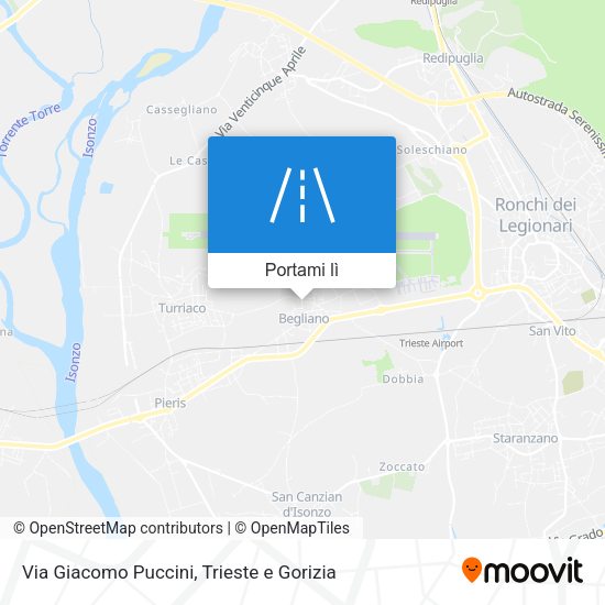 Mappa Via Giacomo Puccini
