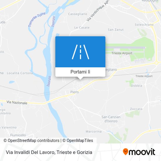 Mappa Via Invalidi Del Lavoro