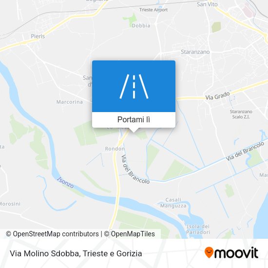 Mappa Via Molino Sdobba