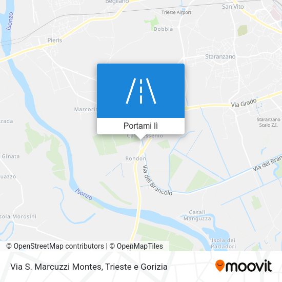 Mappa Via S. Marcuzzi Montes