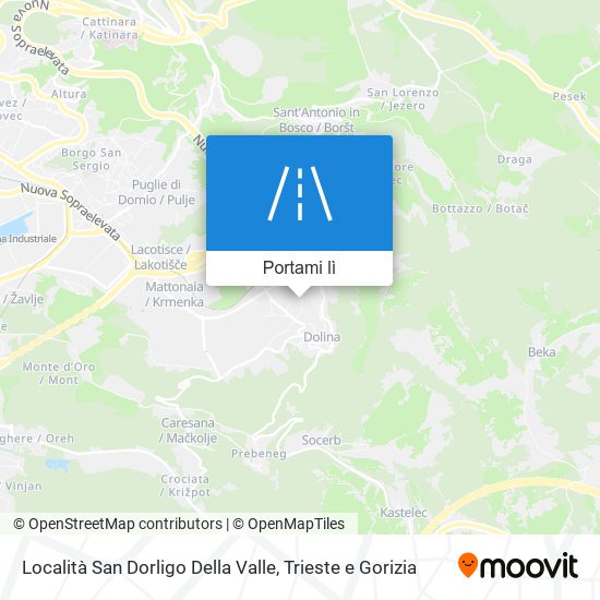 Mappa Località San Dorligo Della Valle