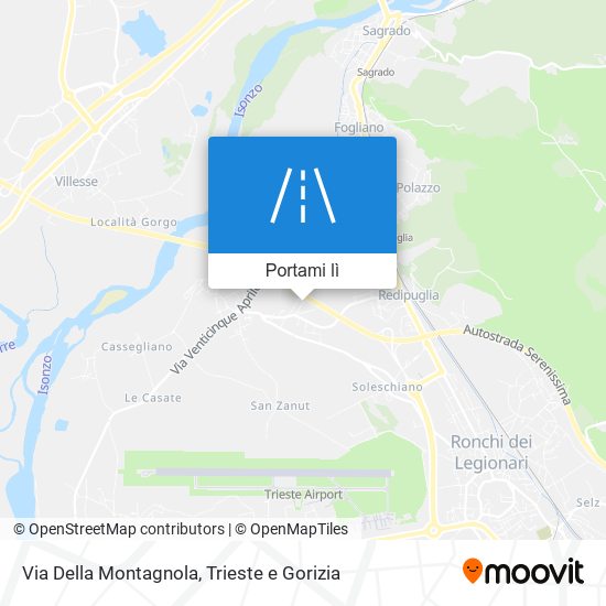 Mappa Via Della Montagnola