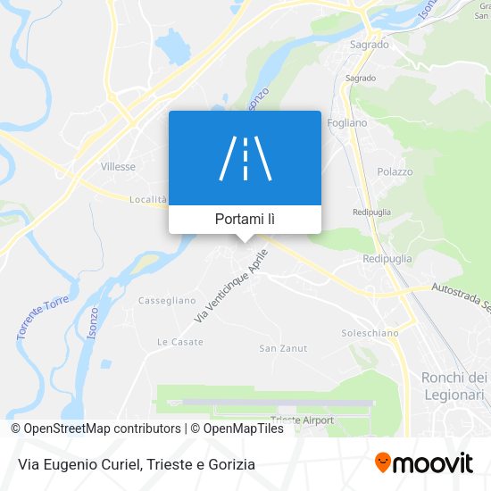 Mappa Via Eugenio Curiel