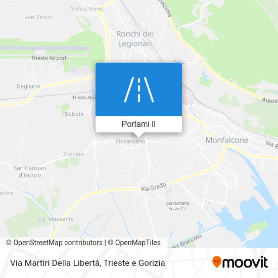 Mappa Via Martiri Della Libertà