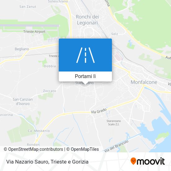 Mappa Via Nazario Sauro