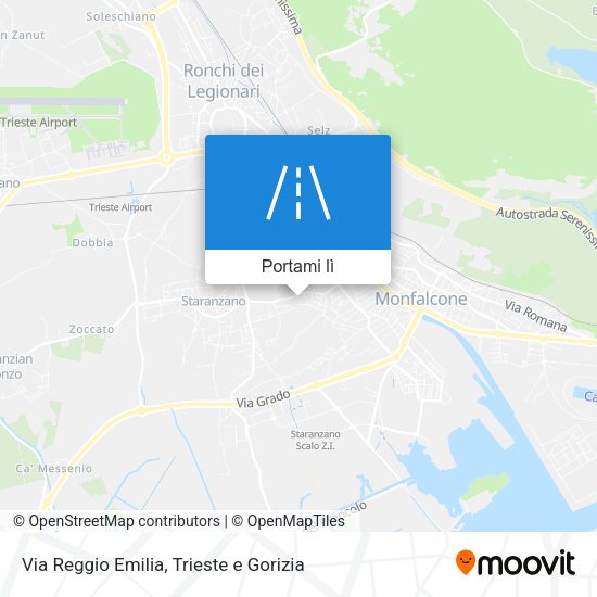 Mappa Via Reggio Emilia