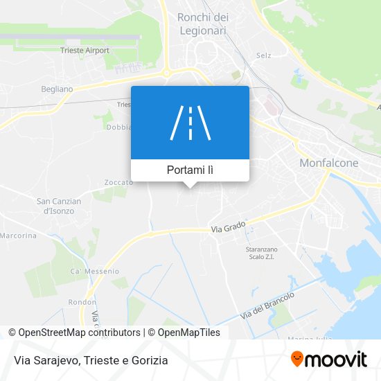 Mappa Via Sarajevo