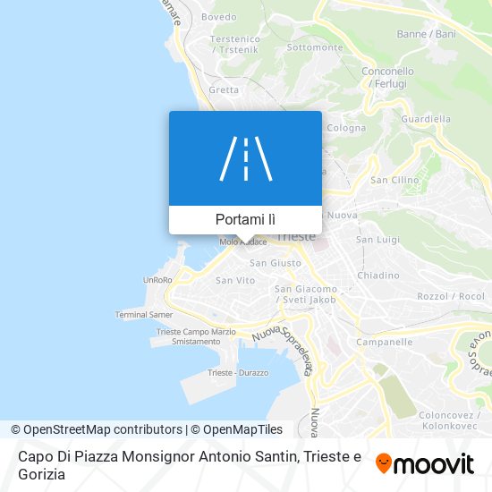 Mappa Capo Di Piazza Monsignor Antonio Santin