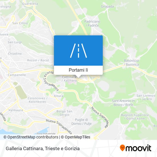 Mappa Galleria Cattinara