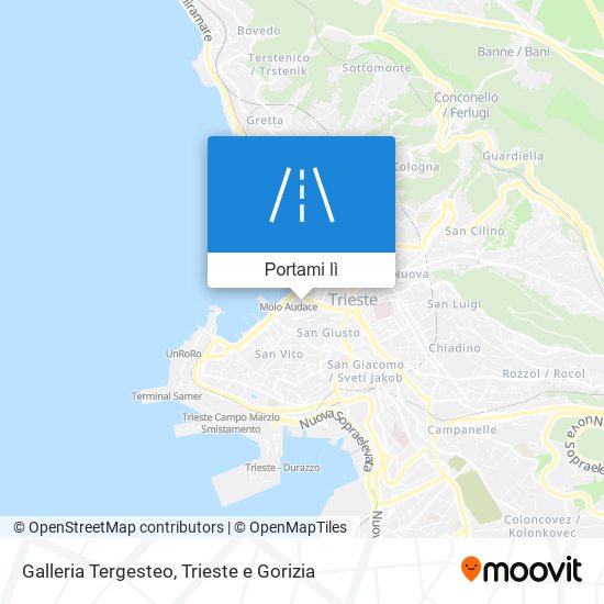 Mappa Galleria Tergesteo
