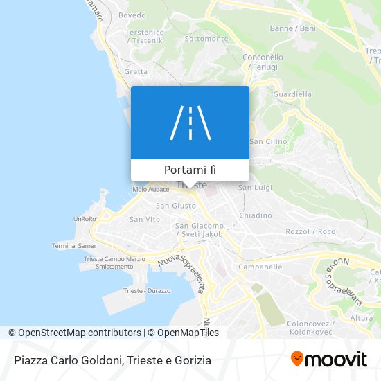 Mappa Piazza Carlo Goldoni