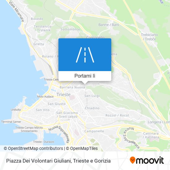 Mappa Piazza Dei Volontari Giuliani