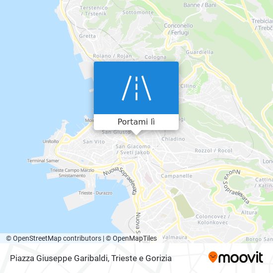 Mappa Piazza Giuseppe Garibaldi