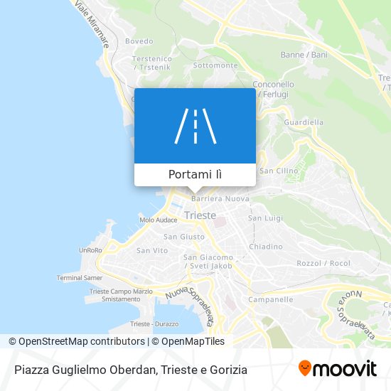 Mappa Piazza Guglielmo Oberdan