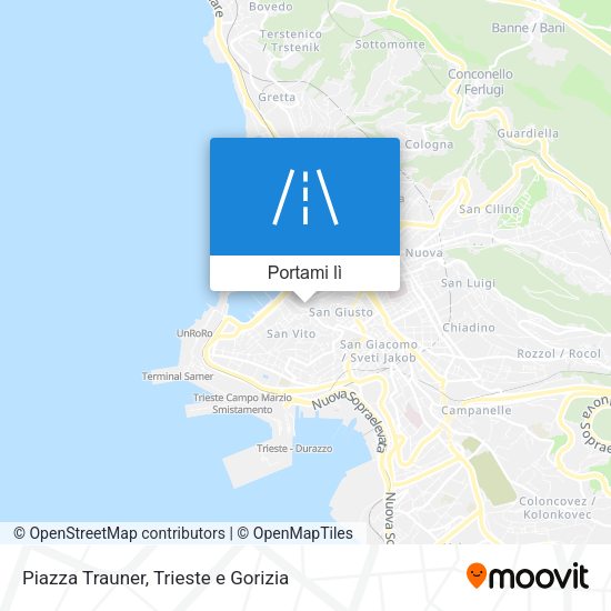 Mappa Piazza Trauner