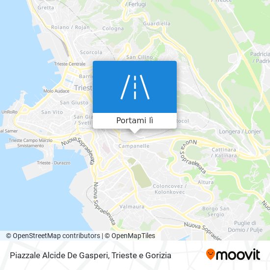 Mappa Piazzale Alcide De Gasperi