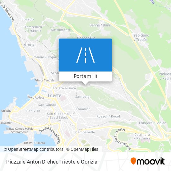 Mappa Piazzale Anton Dreher