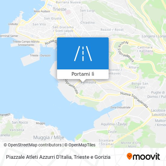 Mappa Piazzale Atleti Azzurri D'Italia