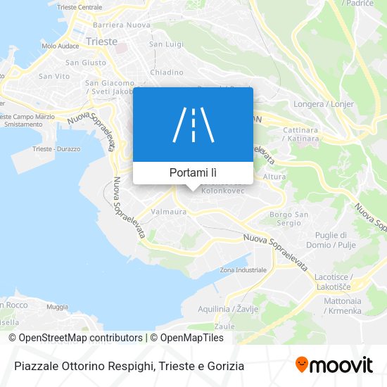 Mappa Piazzale Ottorino Respighi