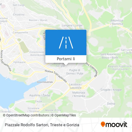 Mappa Piazzale Rodolfo Sartori