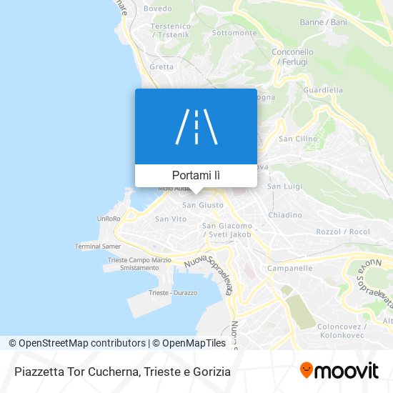 Mappa Piazzetta Tor Cucherna