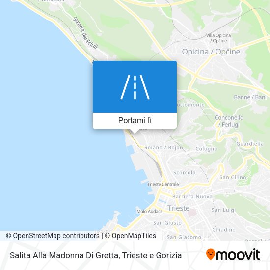 Mappa Salita Alla Madonna Di Gretta