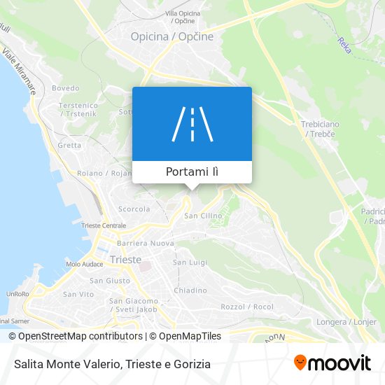 Mappa Salita Monte Valerio