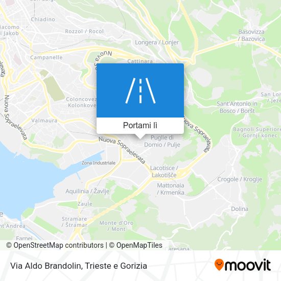 Mappa Via Aldo Brandolin