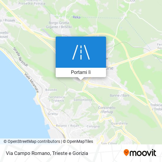Mappa Via Campo Romano