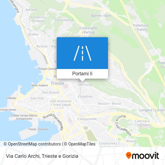 Mappa Via Carlo Archi