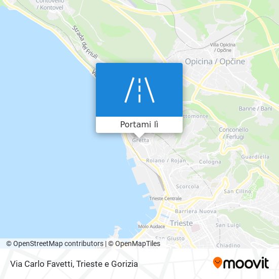 Mappa Via Carlo Favetti