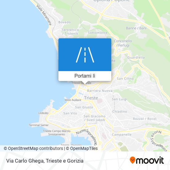 Mappa Via Carlo Ghega