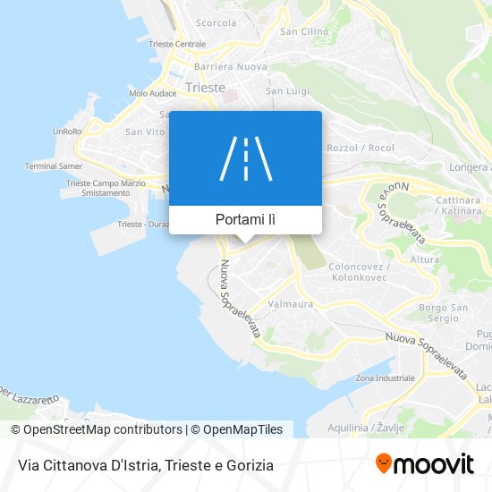 Mappa Via Cittanova D'Istria