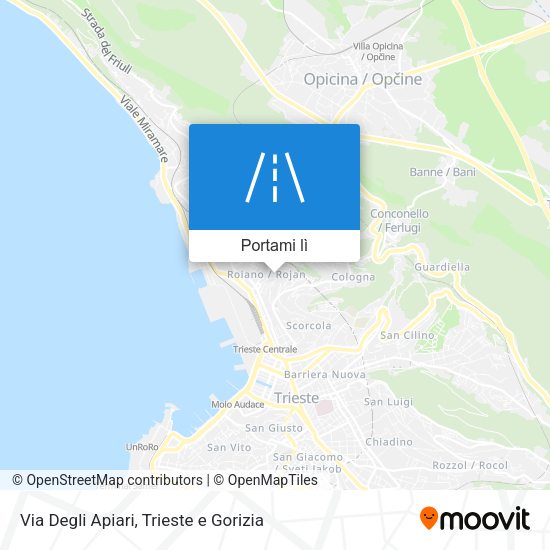 Mappa Via Degli Apiari