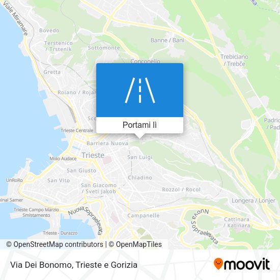 Mappa Via Dei Bonomo