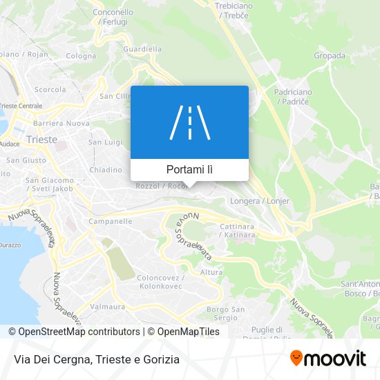 Mappa Via Dei Cergna