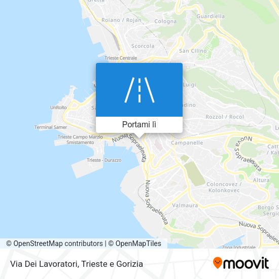 Mappa Via Dei Lavoratori