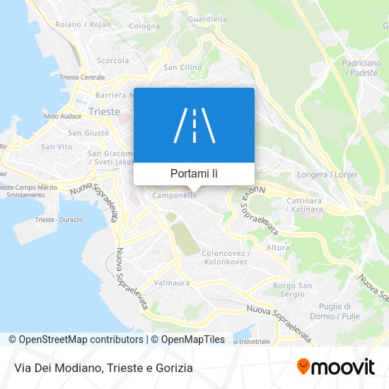 Mappa Via Dei Modiano