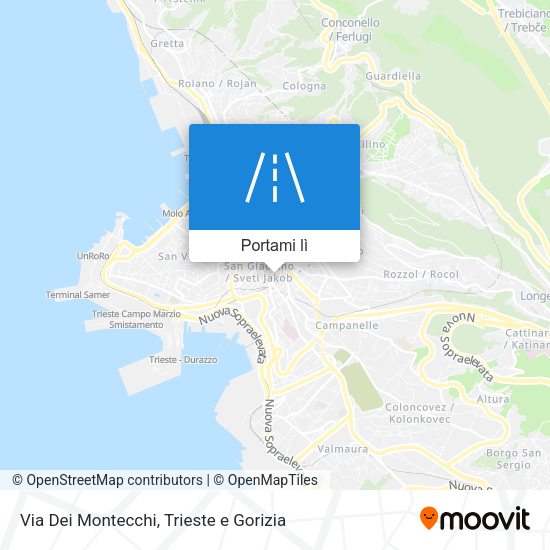 Mappa Via Dei Montecchi