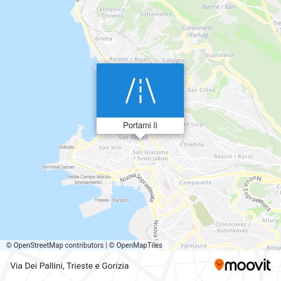 Mappa Via Dei Pallini