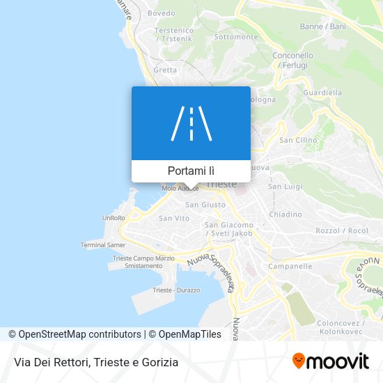 Mappa Via Dei Rettori