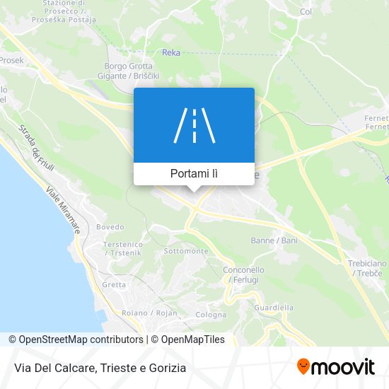 Mappa Via Del Calcare