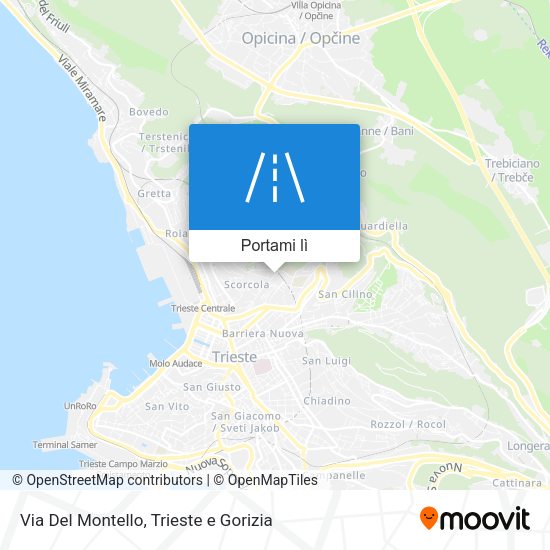 Mappa Via Del Montello